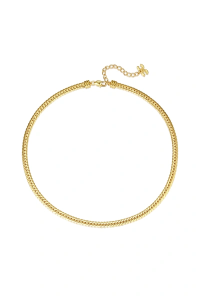 Shop Classicharms Golden Classic Herringbone Necklace