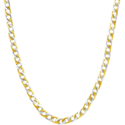 Shop Pompeii3 Men's Curb 14k Gold (30gram) Or Platinum (56gram) 5mm Link Chain Necklace 20"