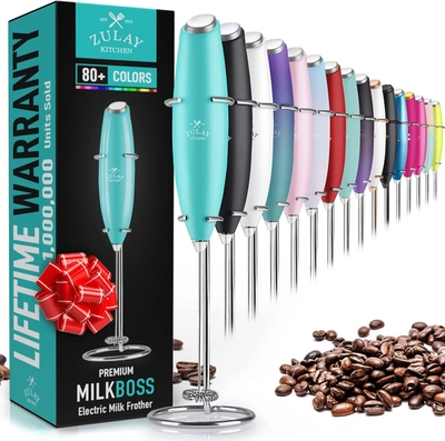 Zulay Kitchen Original Handheld Milk Frother In Beige