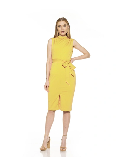 Shop Alexia Admor Fara Dress In Yellow