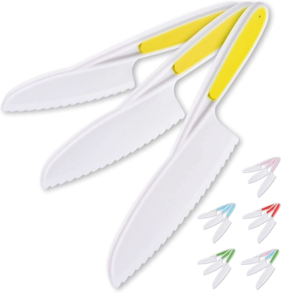 Shop Zulay Kitchen Knife Set For Children To Cook And Cut Fruits, Vegetables And Cakes