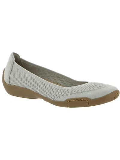 Shop Array Louisa Womens Slip On Padded Insole Flats In Grey