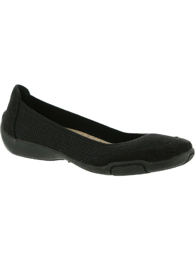 Shop Array Louisa Womens Slip On Padded Insole Flats In Black