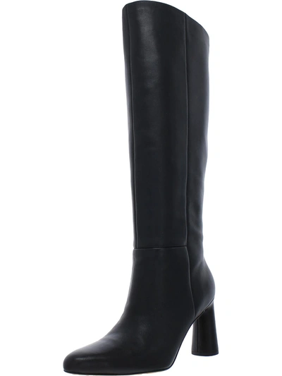 Shop Vince Highland Womens Zipper Heels Knee-high Boots In Black