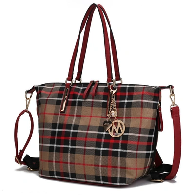 Mkf Collection By Mia K Layla Tote And Backpack For Women Multicomparment In Multi