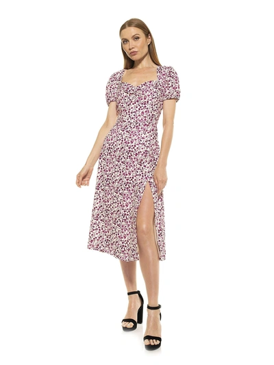 Alexia Admor Gracie Sweetheart Slit Dress In Multi