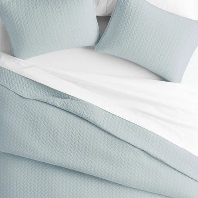 Shop Ienjoy Home Herringbone Stitch Navy Quilt Coverlet Set Contemporary Ultra Soft Microfiber Bedding