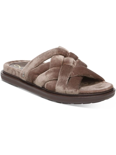 Shop Sam Edelman Vaugn Womens Strappy Slip On Slide Sandals In Multi