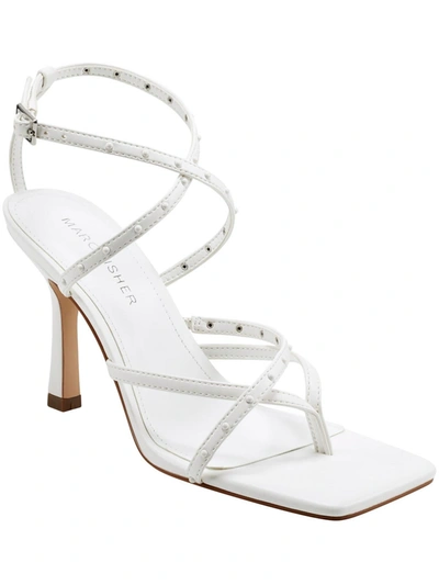 Shop Marc Fisher Bossi Womens Open Toe Strappy Pumps In White