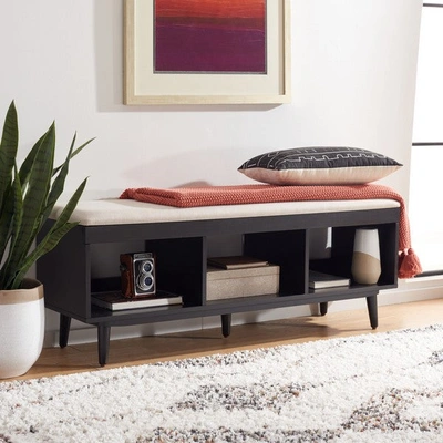 Safavieh Cricket Open Shelf Bench W/ Cushion