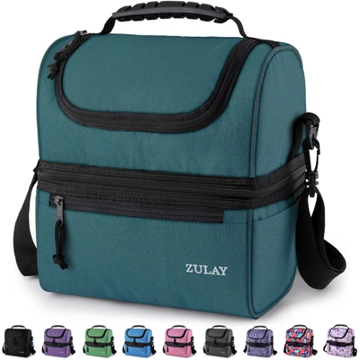 Zulay Kitchen Insulated Tote Lunch Bag Women With Soft Padded Handles