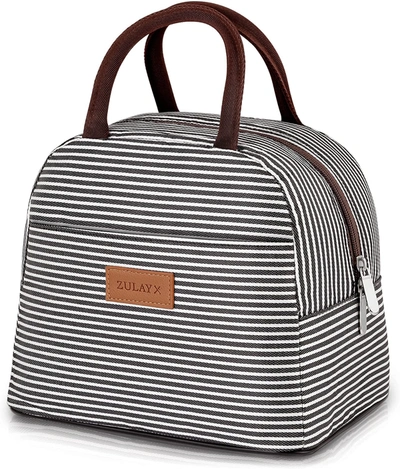 Zulay Kitchen Insulated Tote Lunch Bag Women With Soft Padded Handles
