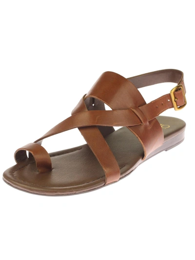 Shop Franco Sarto Gia Womens Solid Toe Loop Slingback Sandals In Multi