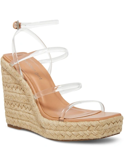 Madden Girl Hillarie Womens Wedge Strappy Espadrilles In Multi