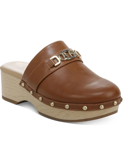 Shop Sam Edelman Womens Faux Leather Studded Clogs In Multi