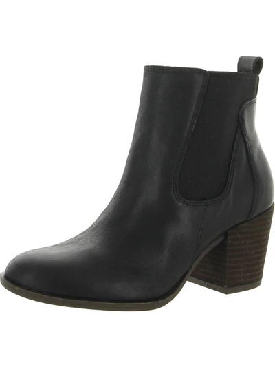 Shop Lucky Brand Bofrida Womens Leather Zipper Chelsea Boots In Black