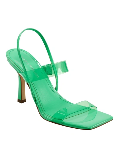 Shop Marc Fisher Dekle Womens Padded Insole Slingback Strappy Sandals In Green