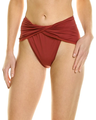 Shop Moeva Skylar Bikini Bottom In Red