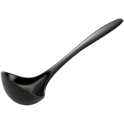 Shop Gourmac 11.25-inch Melamine Soup Ladle In Black