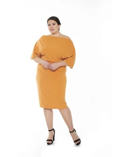 Shop Alexia Admor Olivia Dress - Plus Size In Yellow