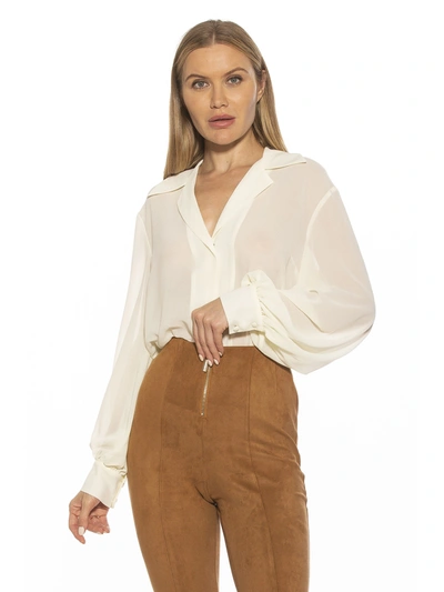 Alexia Admor Mila Collared Blouse In Multi