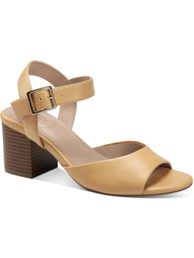 Shop Giani Bernini Townsonn Womens Faux Leather Ankle Strap Block Heels In Multi