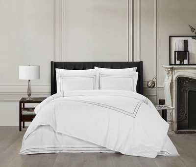 Shop Chic Home Stryder 3-piece Duvet Cover Set