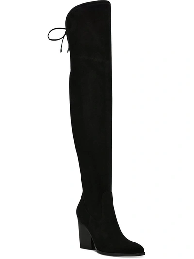 Shop Marc Fisher Ltd Okun Womens Dressy Tall Thigh-high Boots In Black