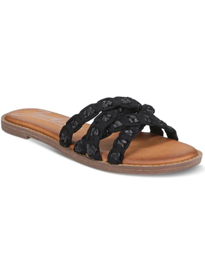 Shop Zodiac Cerina Womens Woven Slip-on Slide Sandals In Black