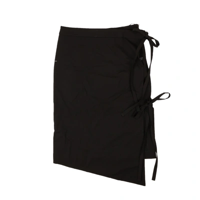 Shop Off-white Black Formal Strings Midi Skirt