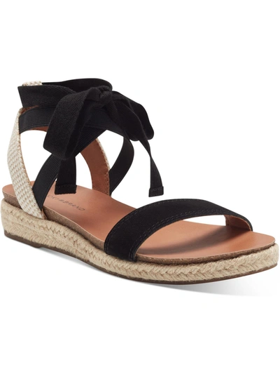 Shop Lucky Brand Gennay Womens Flat Ankle Strap Espadrilles In Multi