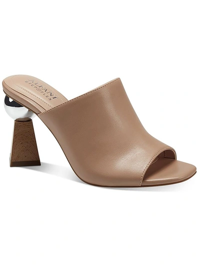 Shop Alfani Magnolea Womens Wood-heel Slip On Block Heel In Multi