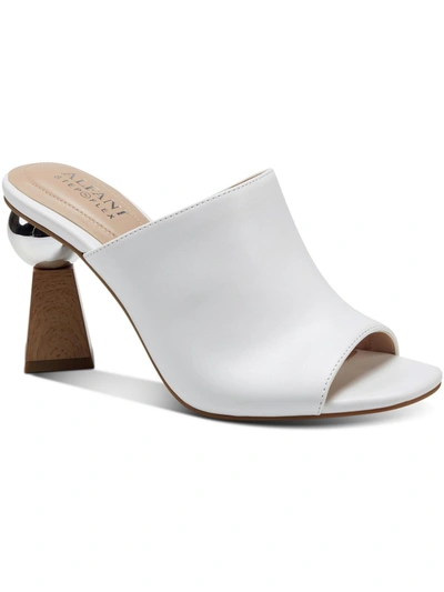 Shop Alfani Magnolea Womens Wood-heel Slip On Block Heel In Multi