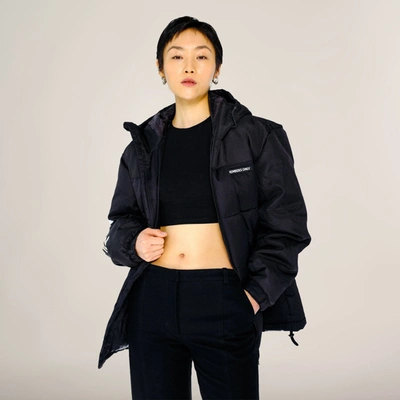 Shop Members Only Women's Oversized Puffer Jacket In Black