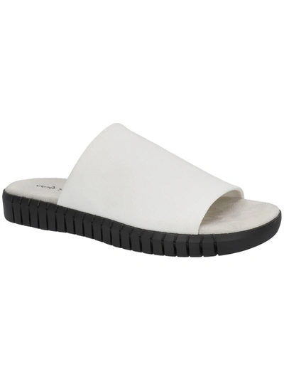 Shop Easy Street Akeyla Womens Cushioned Footbed Peep-toe Slide Sandals In Multi
