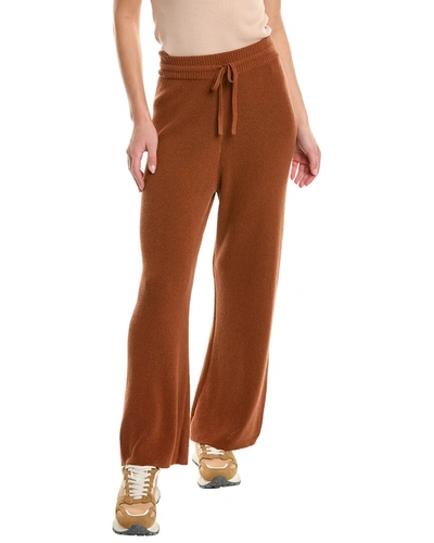 Shop Theory Boucle Knit Pant In Brown