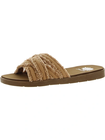 Shop Yellowbox Falses Womens Slip On Flat Slide Sandals In Multi