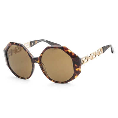 Shop Versace Women's 59mm Sunglasses In Brown