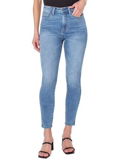 Shop Earnest Sewn Womens Denim Medium Wash Skinny Jeans In Blue