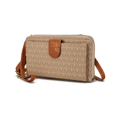 Mkf Collection By Mia K Olga Smartphone And Wallet Convertible Crossbody Bag In Beige