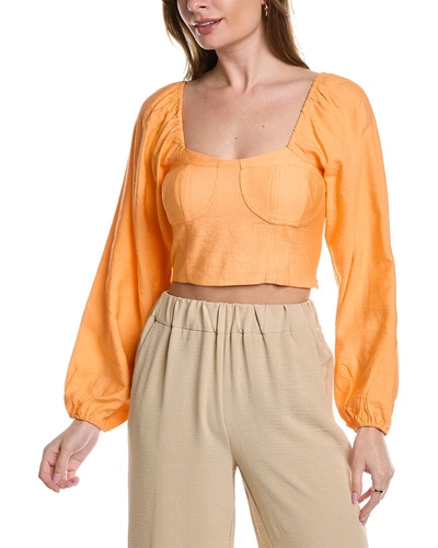 Shop Bcbgeneration Blouse In Orange