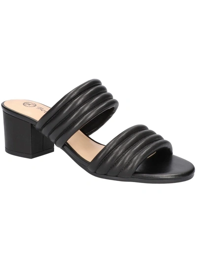 Shop Bella Vita Georgette Womens Mules Leather Heels In Black