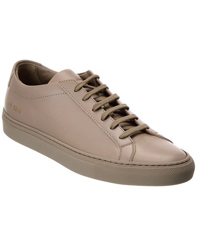 Shop Common Projects Original Achilles Low Leather Sneaker In Beige
