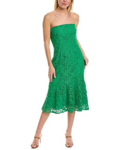 Shop Amur Amabella Sheath Dress In Green