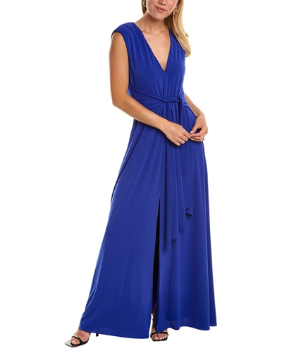 Shop Halston Luciana Gown In Blue