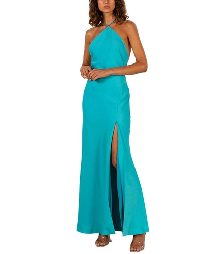 Shop Misha Collection Posey Gown In Blue