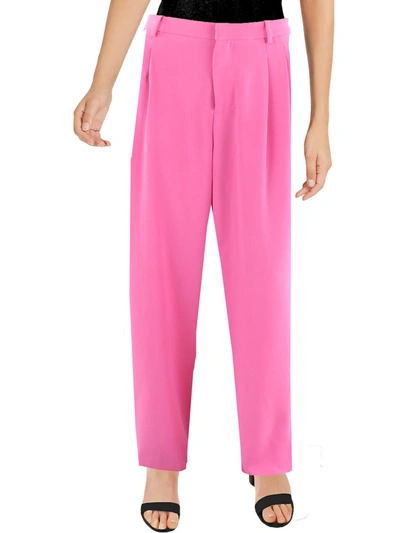 Shop Wayf Womens Pleated Wide Leg Trouser Pants In Pink