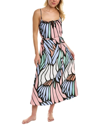 Shop Natori Papillon Getaway Gown In Multi