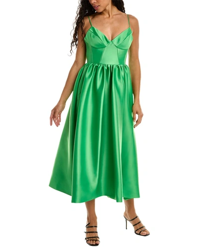 Shop Nicholas Misty Midi Dress In Green