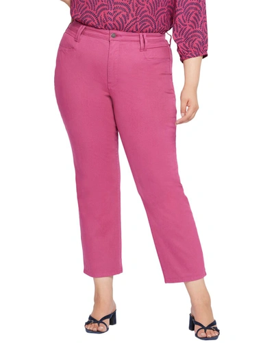 Shop Nydj Bailey Relaxed Straight Jean In Pink